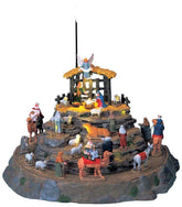 Lemax Sights and Sounds Lemax Nativity Scene Set of 25, With 4.5V Adaptor